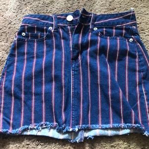 American eagle stripped skirt